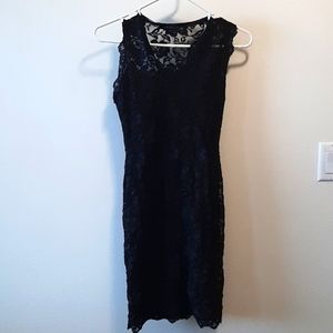 Black lace dress